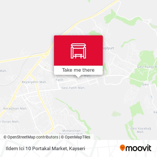 Ildem Ici 10 Portakal Market map