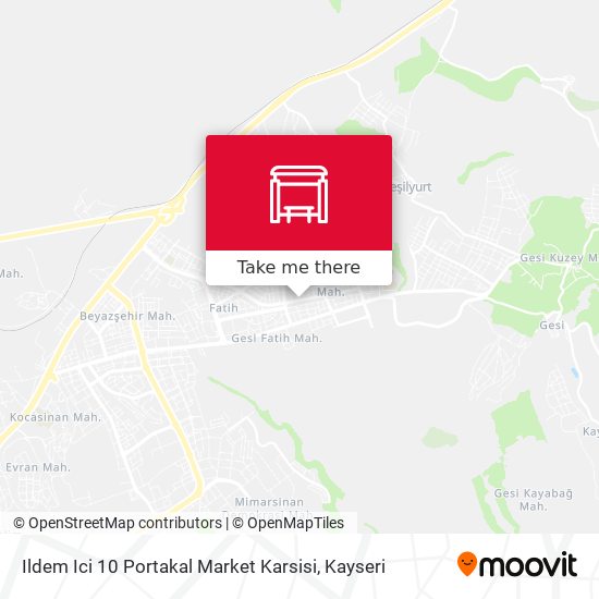 Ildem Ici 10 Portakal Market Karsisi map