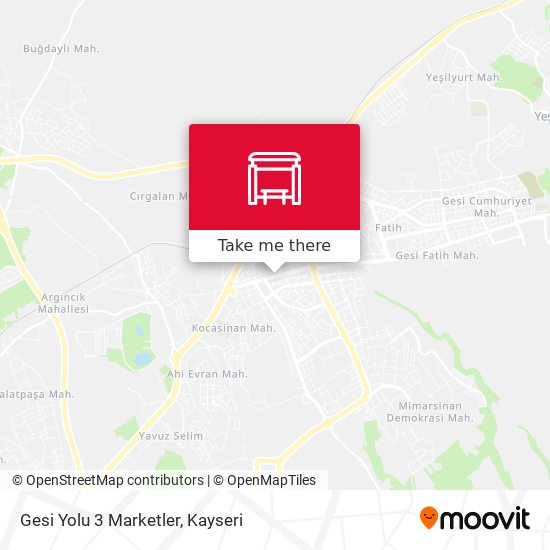 Gesi Yolu 3 Marketler map