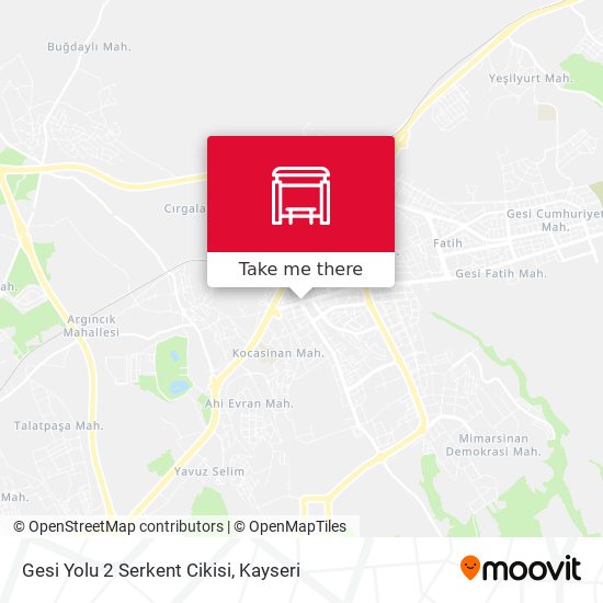 Gesi Yolu 2 Serkent Cikisi map