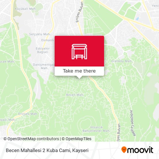 Becen Mahallesi 2 Kuba Cami map