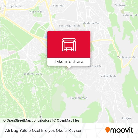Ali Dag Yolu 5 Ozel Erciyes Okulu map
