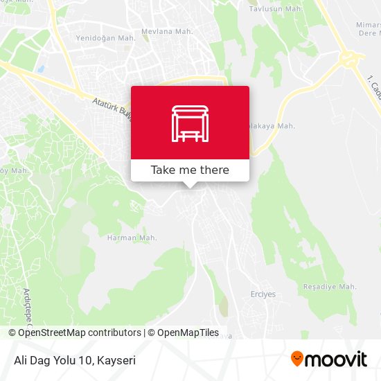 Ali Dag Yolu 10 map