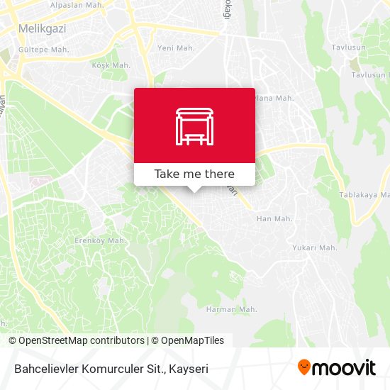 Bahcelievler Komurculer Sit. map
