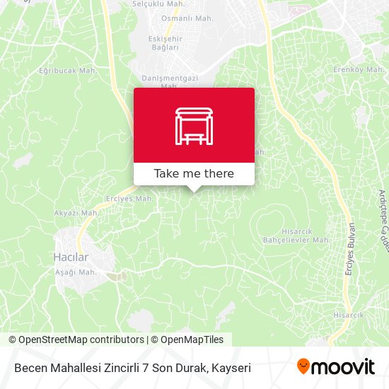 Becen Mahallesi Zincirli 7 Son Durak map