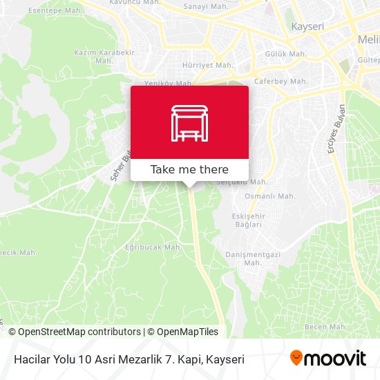 Hacilar Yolu 10 Asri Mezarlik 7. Kapi map