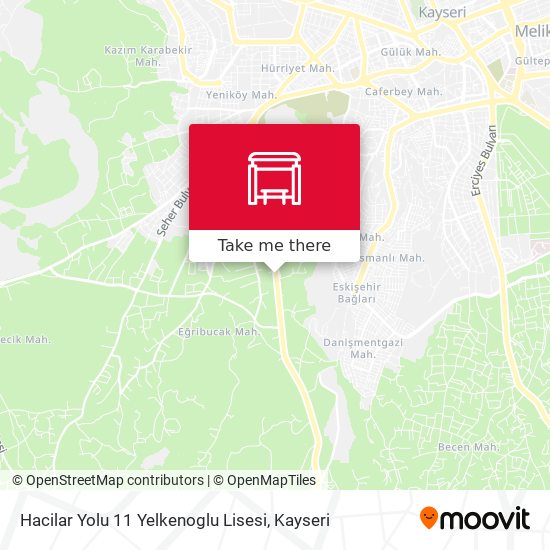 Hacilar Yolu 11 Yelkenoglu Lisesi map