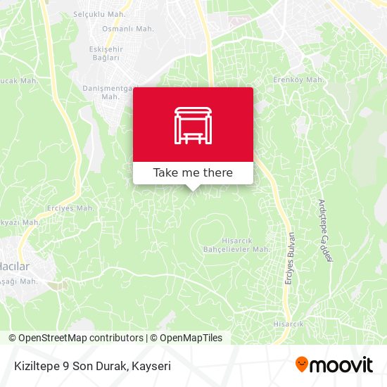 Kiziltepe 9 Son Durak map