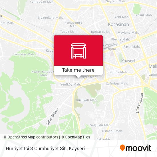 Hurriyet Ici 3 Cumhuriyet Sit. map