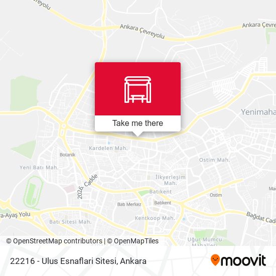 22216 - Ulus Esnaflari Sitesi map
