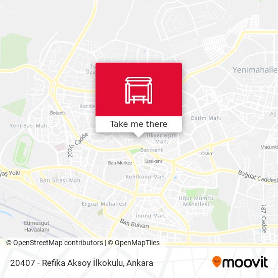 20407 - Refika Aksoy İlkokulu map