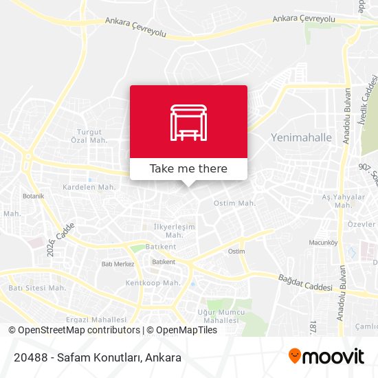 20488 - Safam Konutları map