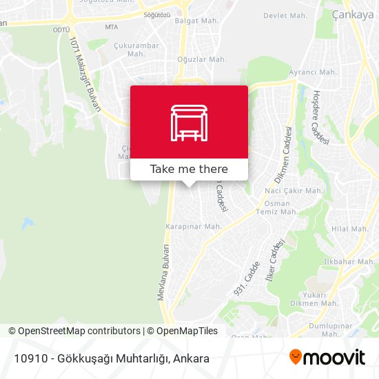 10910 - Gökkuşağı Muhtarlığı map