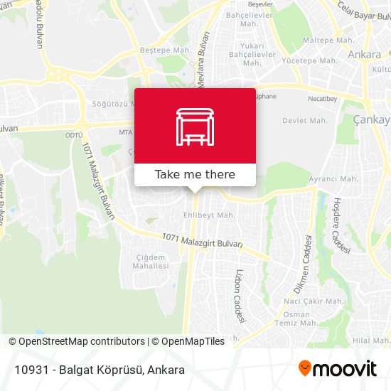 10931 - Balgat Köprüsü map