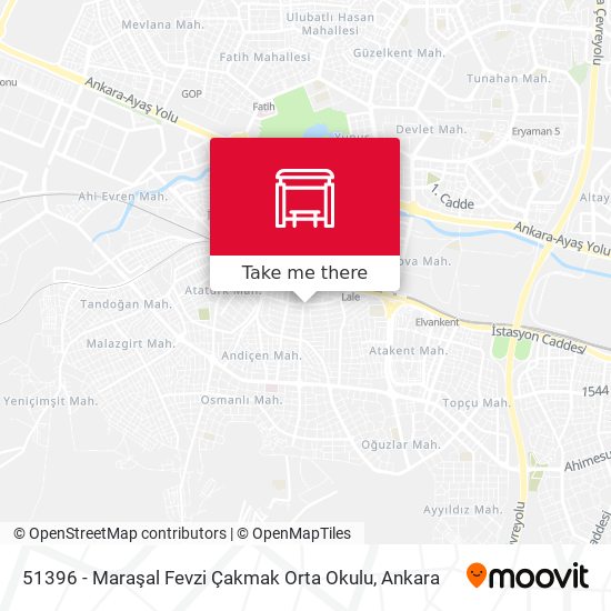 51396 - Maraşal Fevzi Çakmak Orta Okulu map
