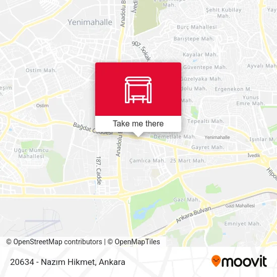 20634 - Nazım Hikmet map