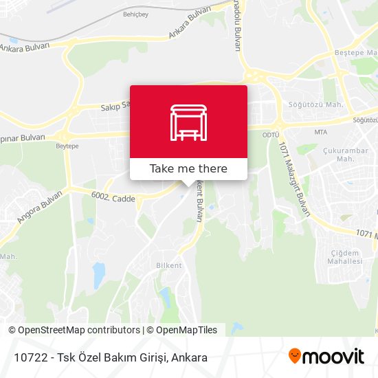 10722 - Tsk Özel Bakım Girişi map