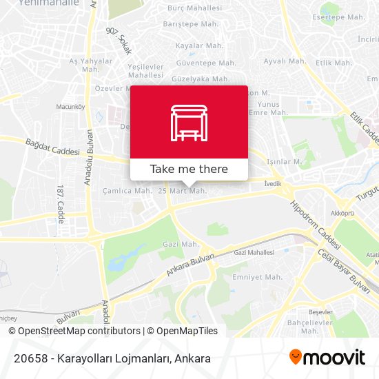 20658 - Karayolları Lojmanları map