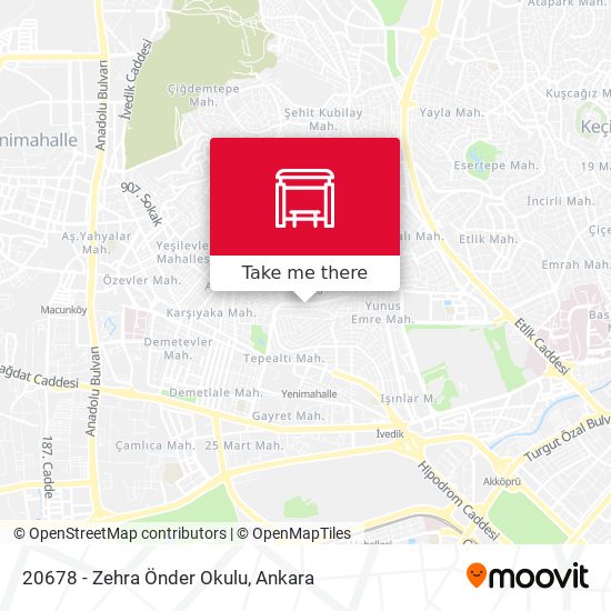 20678 - Zehra Önder Okulu map