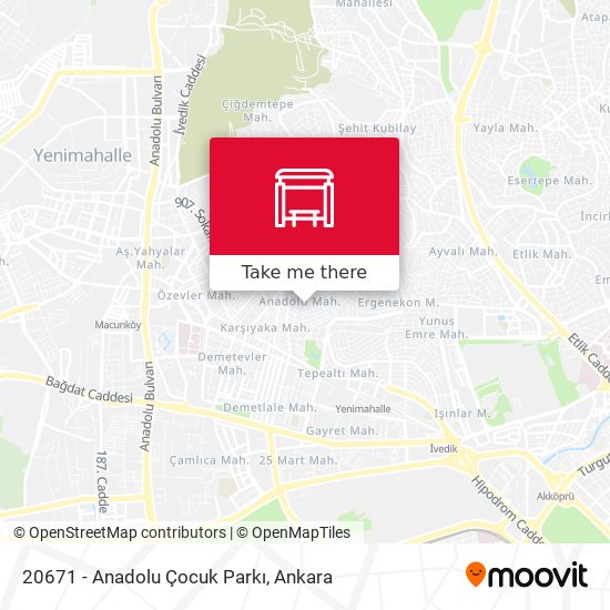 20671 - Anadolu Çocuk Parkı map