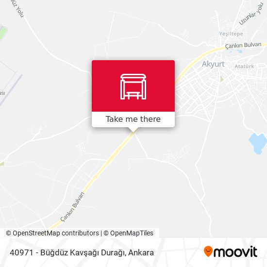 40971 - Büğdüz Kavşağı Durağı map