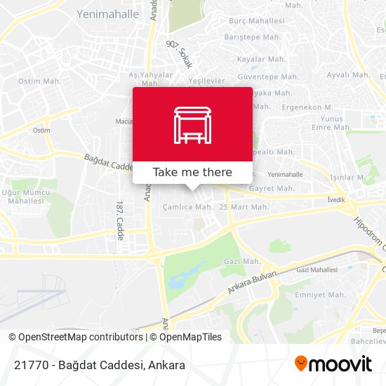 21770 - Bağdat Caddesi map
