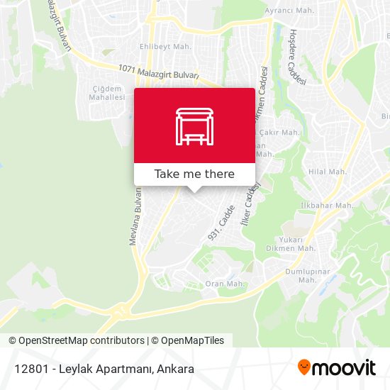 12801 - Leylak Apartmanı map