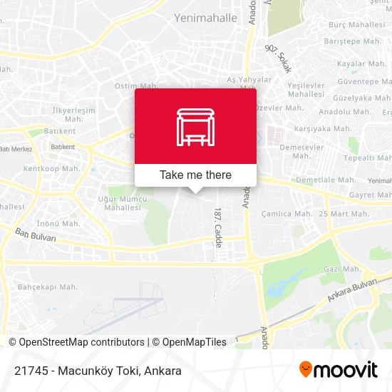 21745 - Macunköy Toki map