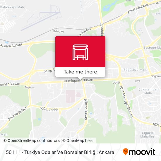 50111 - Türkiye Odalar Ve Borsalar Birliği map