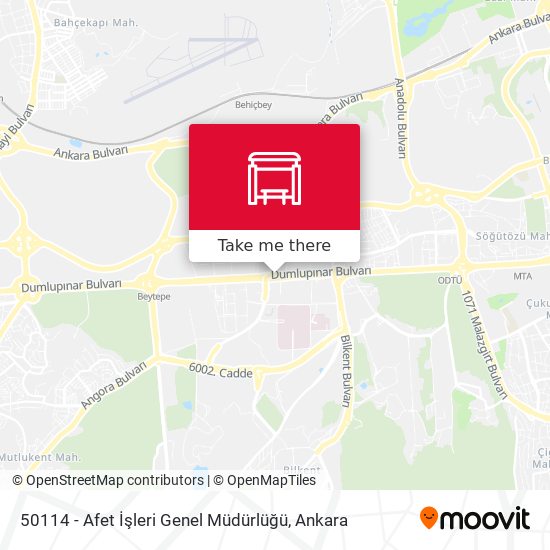 50114 - Afet İşleri Genel Müdürlüğü map