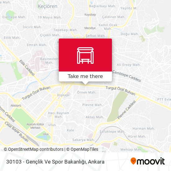 30103 - Gençlik Ve Spor Bakanlığı map