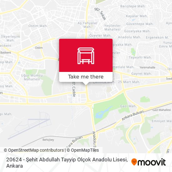 20624 - Şehit Abdullah Tayyip Olçok Anadolu Lisesi map