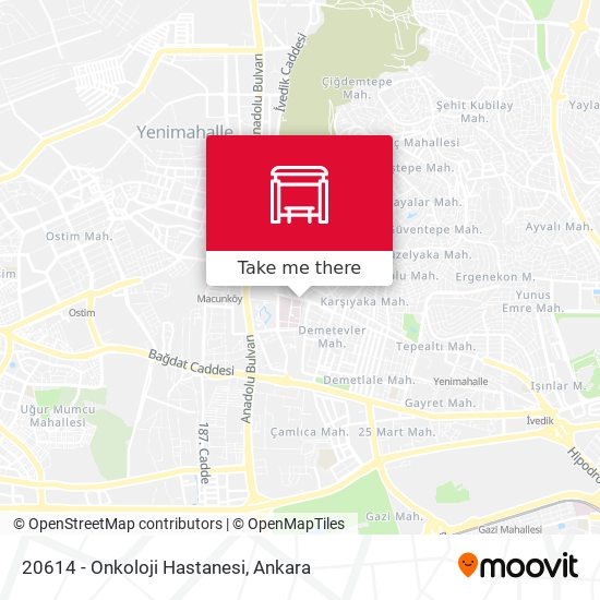 20614 - Onkoloji Hastanesi map