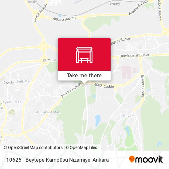 10626 - Beytepe Kampüsü Nizamiye map