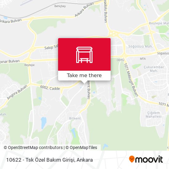 10622 - Tsk Özel Bakım Girişi map