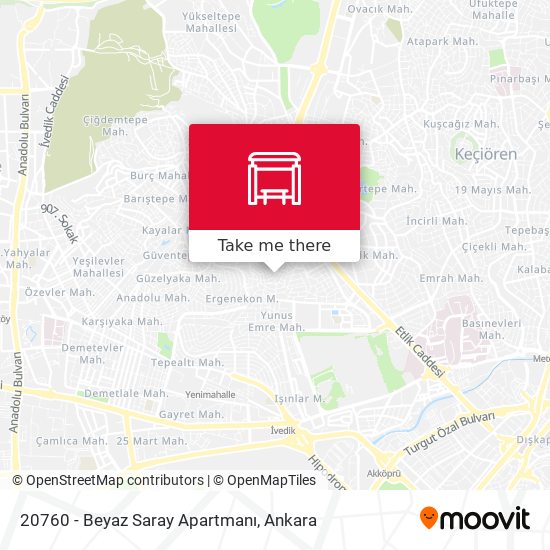 20760 - Beyaz Saray Apartmanı map