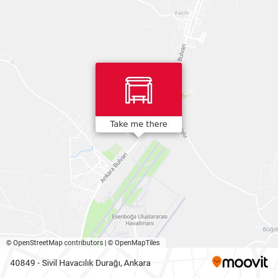 40849 - Sivil Havacılık Durağı map