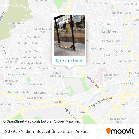 20795 - Yıldırım Beyazıt Üniversitesi map