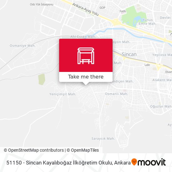 51150 - Sincan Kayalıboğaz İlköğretim Okulu map