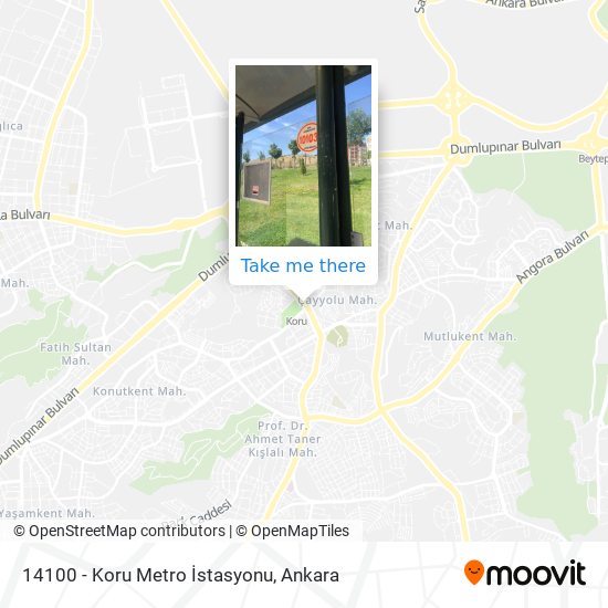 14100 - Koru Metro İstasyonu map