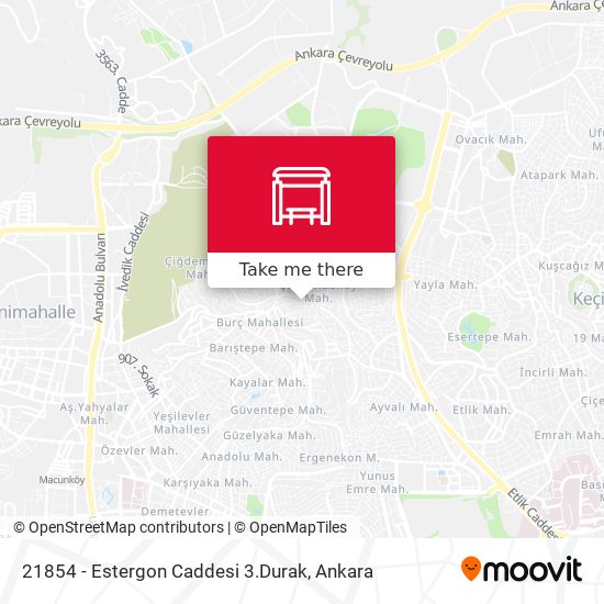 21854 - Estergon Caddesi 3.Durak map