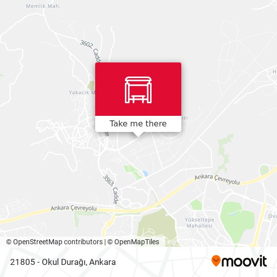 21805 - Okul Durağı map