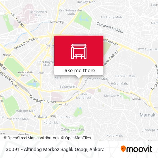 30091 - Altındağ Merkez Sağlık Ocağı map