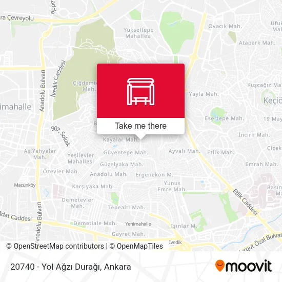 20740 - Yol Ağzı Durağı map