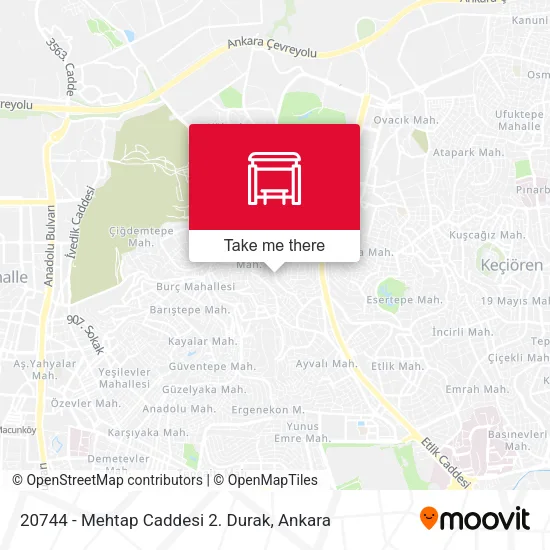 20744 - Mehtap Caddesi 2. Durak map