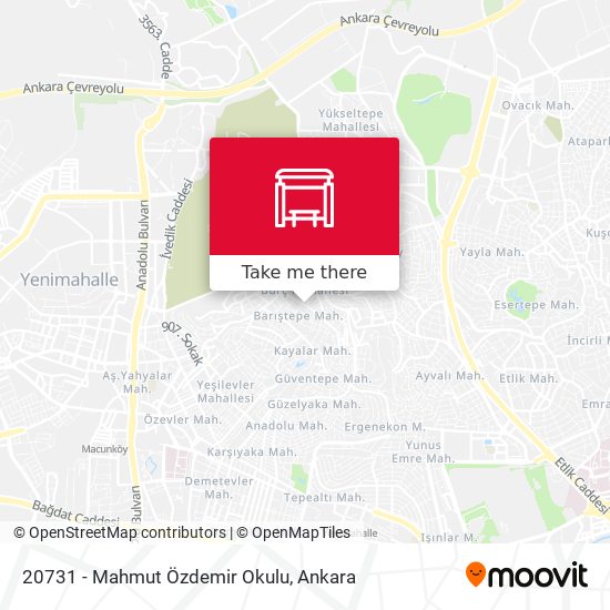 20731 - Mahmut Özdemir Okulu map