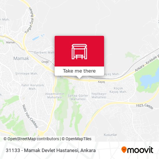 31133 - Mamak Devlet Hastanesi map
