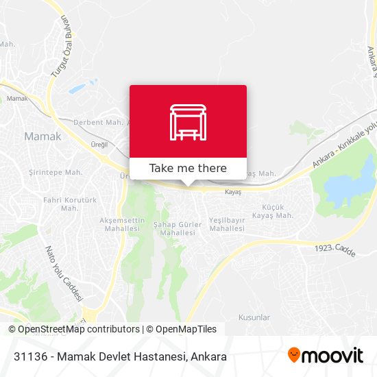 31136 - Mamak Devlet Hastanesi map