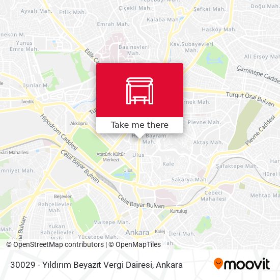 30029 - Yıldırım Beyazıt Vergi Dairesi map