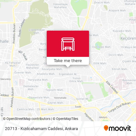 20713 - Kızılcahamam Caddesi map